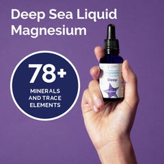Oriel Liquid Magnesium Drops trace minerals display on packaging