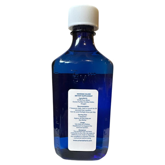 Micronic Silver bottle side view showing compact container for easy storage