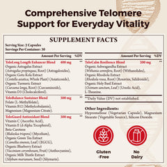 Orinthalixium Telomere Lengthening Supplements bottle pour supports easy daily use.