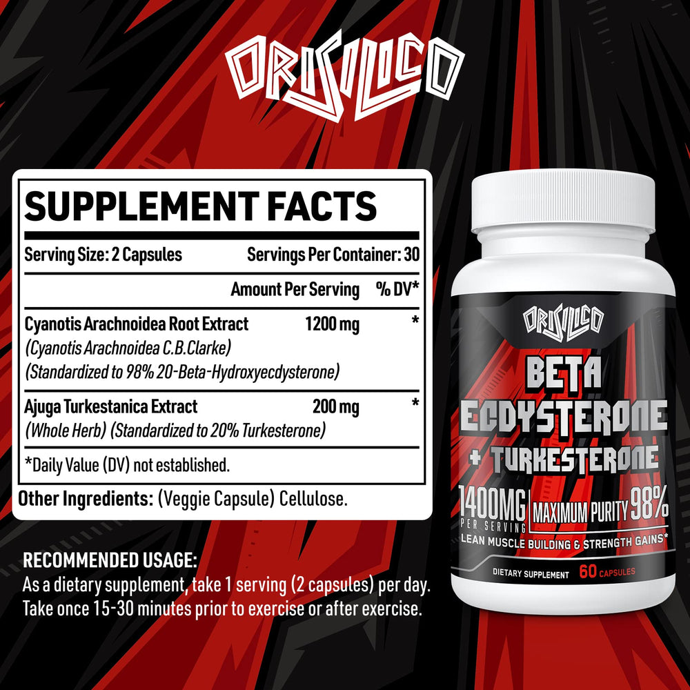 Orisilico bottle pour captures capsules ready for post-workout support and consistent training.