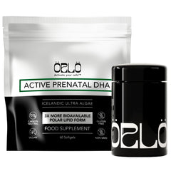 Orlo Prenatal DHA bottle showing mercury-free algae formula.