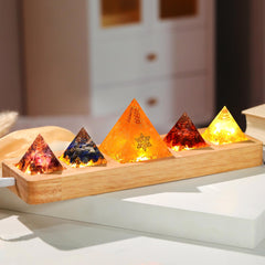 Ornalrist Gift-ready chakra pyramid set in an elegant box with card included.