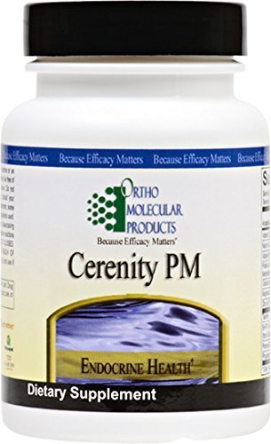 Ortho Molecular Cerenity PM bottle promotes calm evenings and supports occasional sleeplessness.