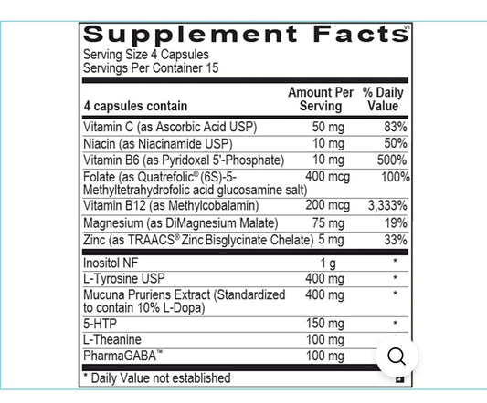 Ortho Molecular Cerevive packaging signals mood-support supplementation for daily use.