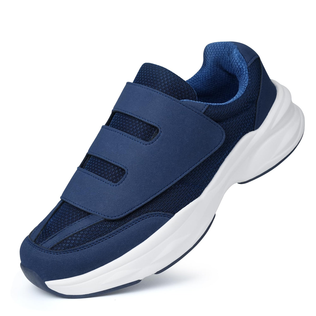 Ortho+rest men diabetic walking shoes toe box detail showing extra room