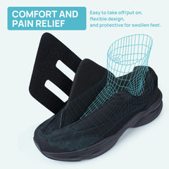 Ortho+rest men diabetic walking shoes breathable upper keeps feet cool