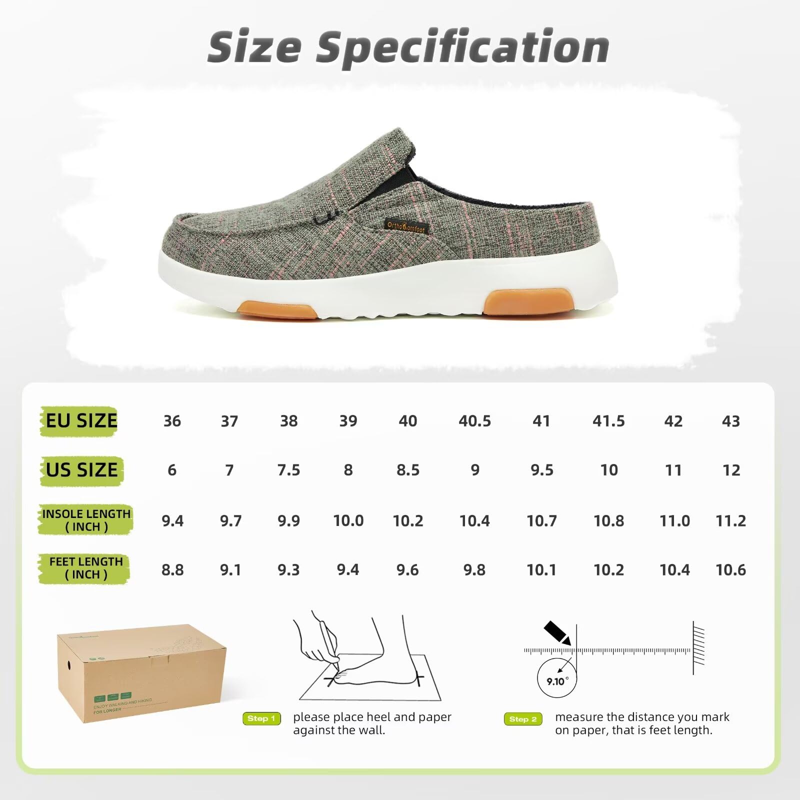 OrthoComfoot all-day-comfort walking-shoes for daily errands.