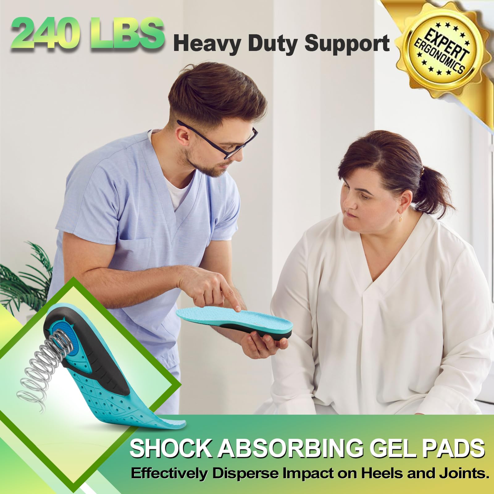 OrthoComfoot replaceable insoles install easily without trimming