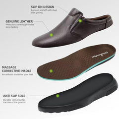 OrthoComfoot easy slip-on design for quick on/off