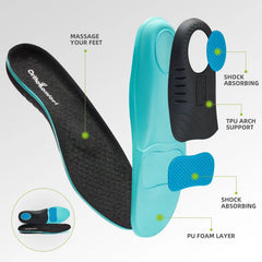 OrthoComfoot EVA-rubber-outsole sneaker reliable traction on varied surfaces