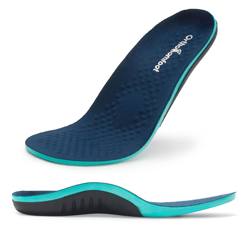 OrthoComfoot flat feet insoles provide arch support for daily comfort.
