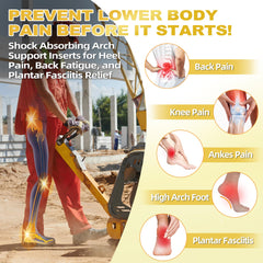 OrthoComfoot heavy-duty insole supports 240+ lbs reducing foot stress