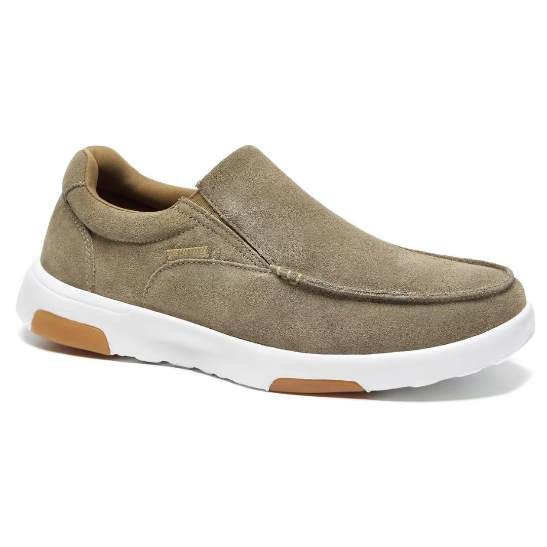 OrthoComfoot men slip on loafer with arch support for all day comfort
