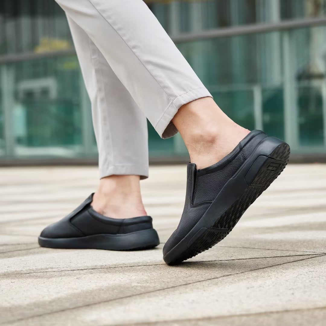 OrthoComfoot leather upper men’s dress shoe with premium craftsmanship
