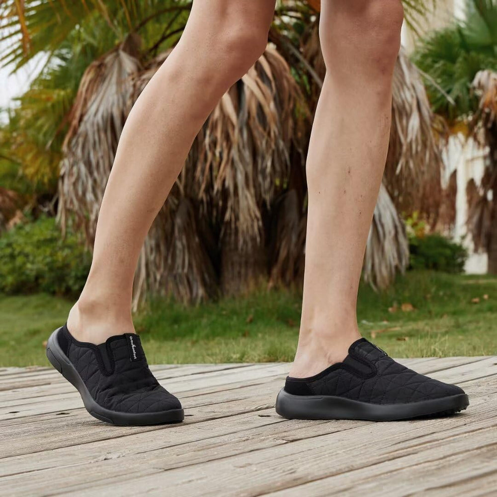 OrthoComfoot loafers sole closeup showing rugged traction for indoor and outdoor use