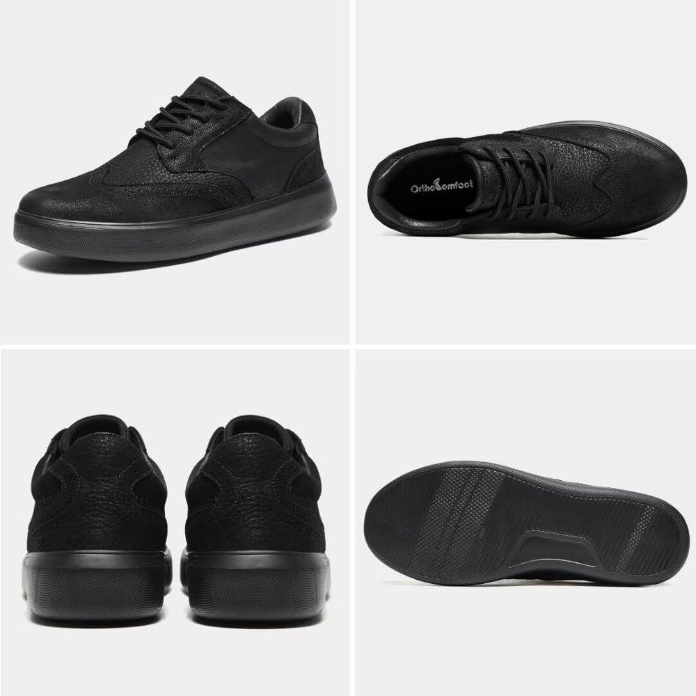 OrthoComfoot classic lace-up design ensures a secure, adjustable fit.