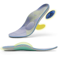 OrthoComfoot metatarsal arch support insoles stabilize the midfoot for all-day comfort.