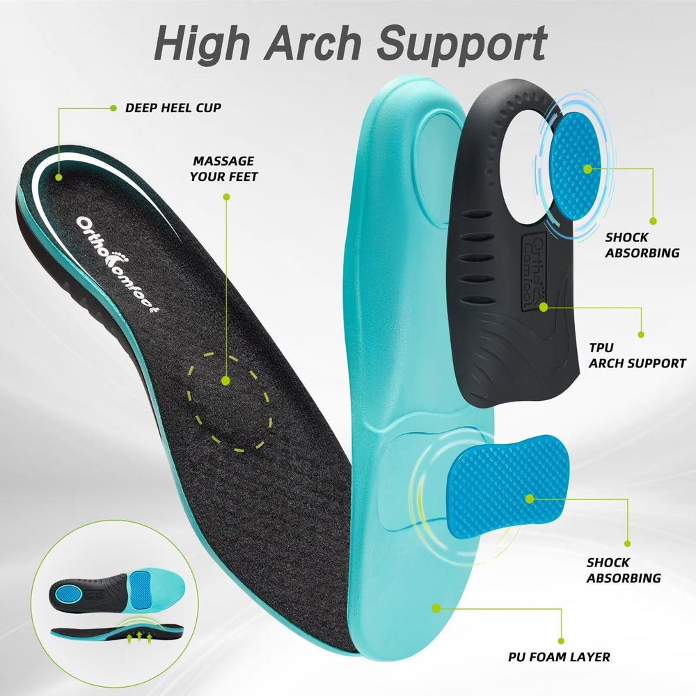OrthoComfoot nursing-shoes support for all-day standing at work.