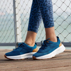 Orthopedic insole with memory foam cushioning in OrthoComfoot sneaker