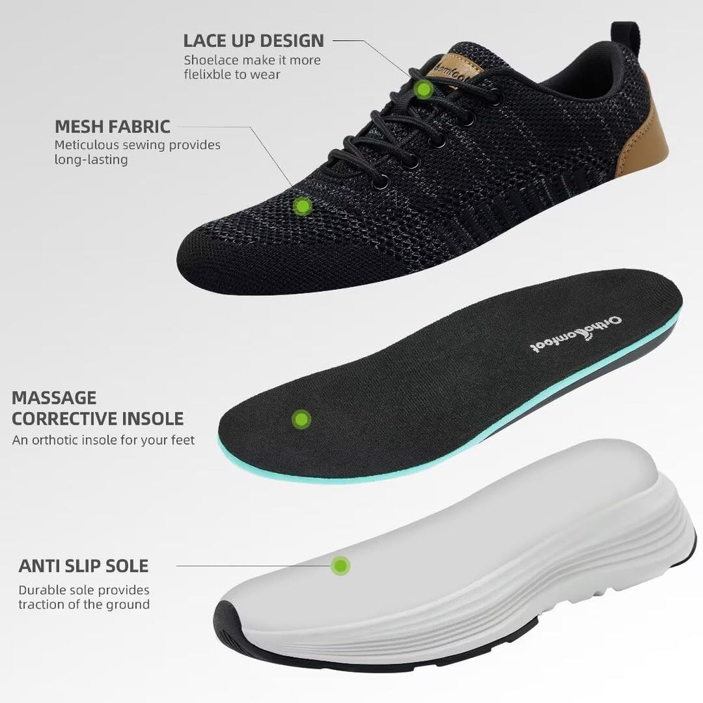 OrthoComfoot removable insole close-up shows extra cushioning options