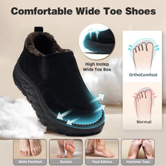 OrthoComfoot loafers side view with supportive structure