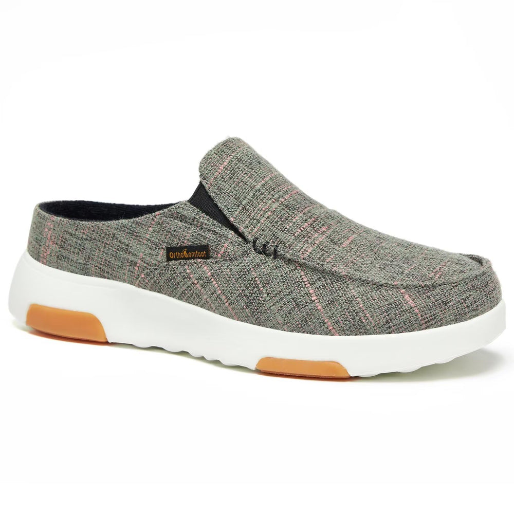 OrthoComfoot women's orthopedic loafer arch support improves foot alignment during daily wear.