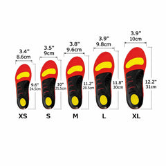 OrthoFlexx insoles placed in casual shoes for comfortable daily use.