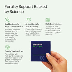Orthomol Fertil Plus omega-3 capsule closeup for omega intake and heart health.