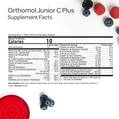 Orthomol Immun Junior C Plus wildberry dose spoon ready for use.