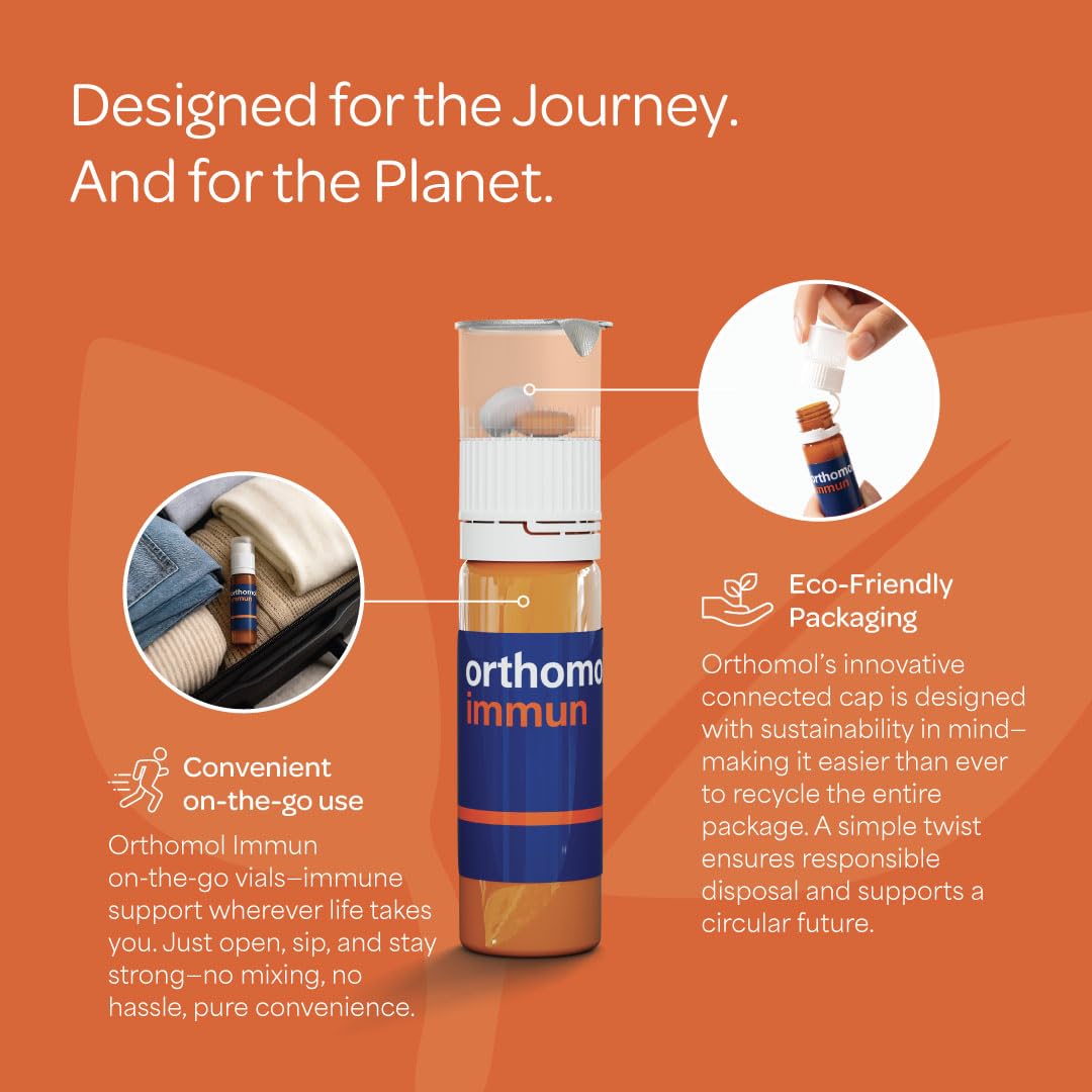 Orthomol Immun packaged nutrients on a retail shelf for easy recognition.