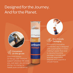 Orthomol Immun packaged nutrients on a retail shelf for easy recognition.