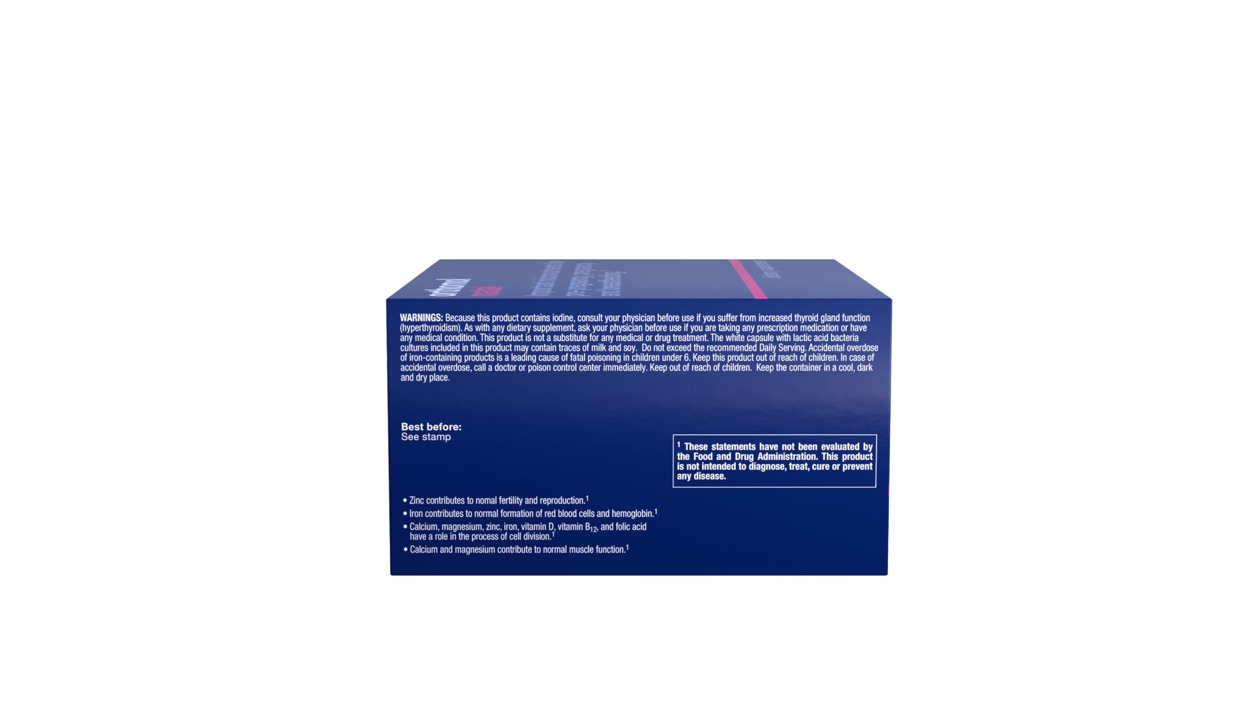 Orthomol Natal folic acid complex packaging for maternal health during pregnancy