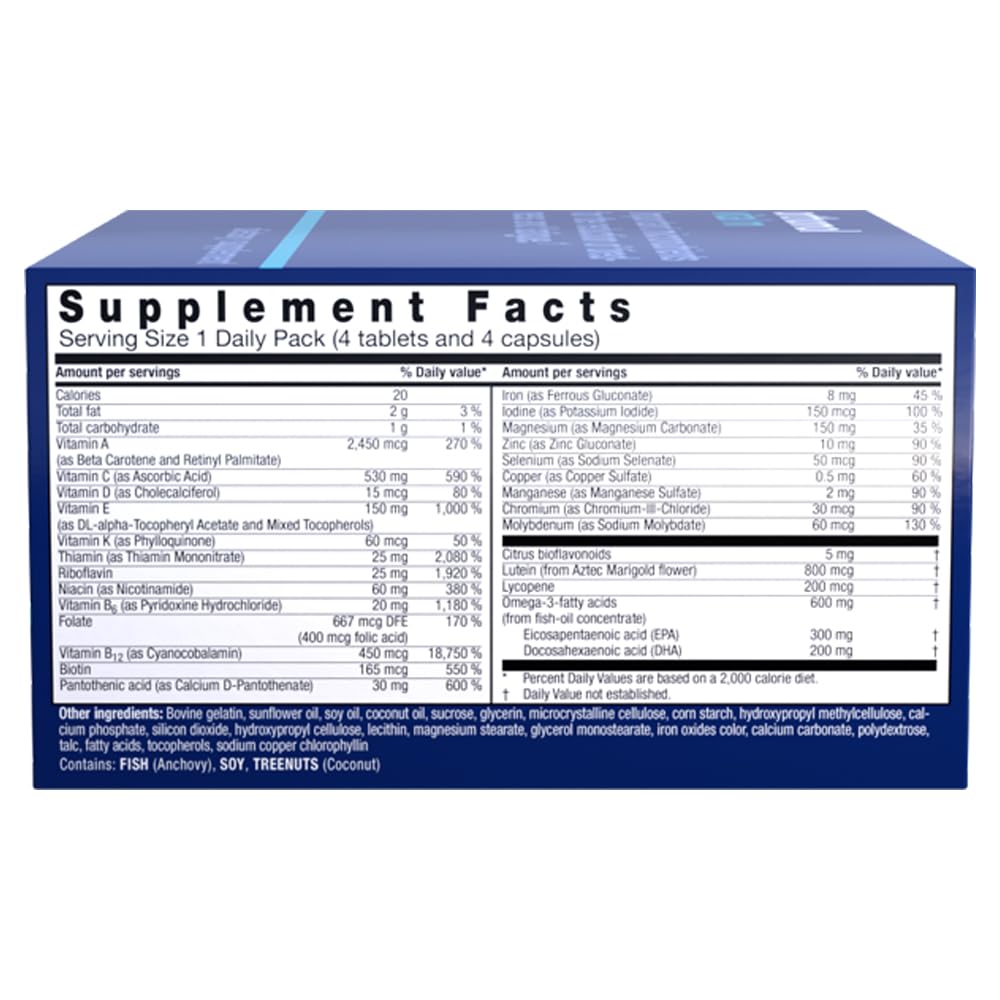 Orthomol Vital M gluten-free label with Made in Germany seal