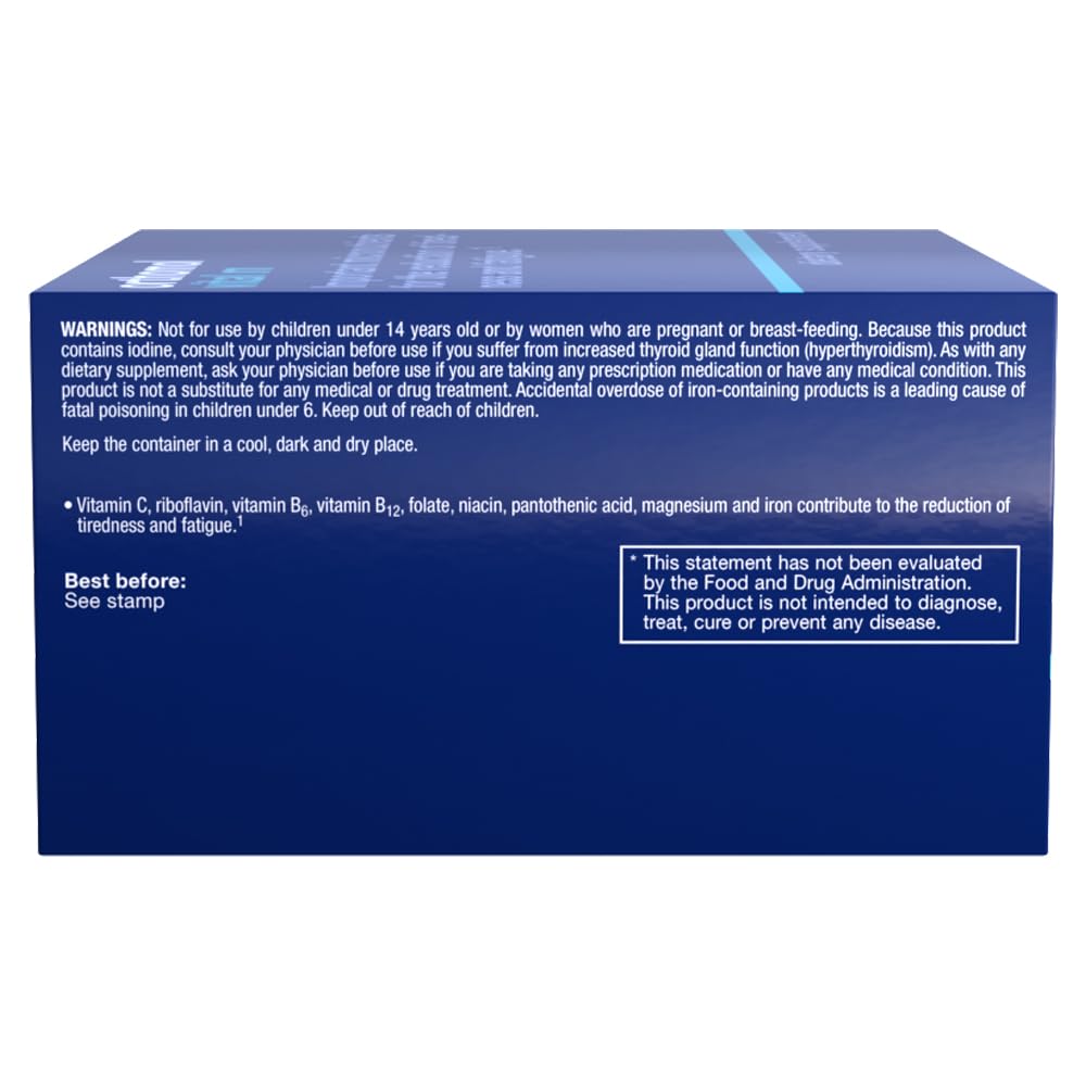 Orthomol Vital M magnesium and iodine graphic indicating metabolism support options