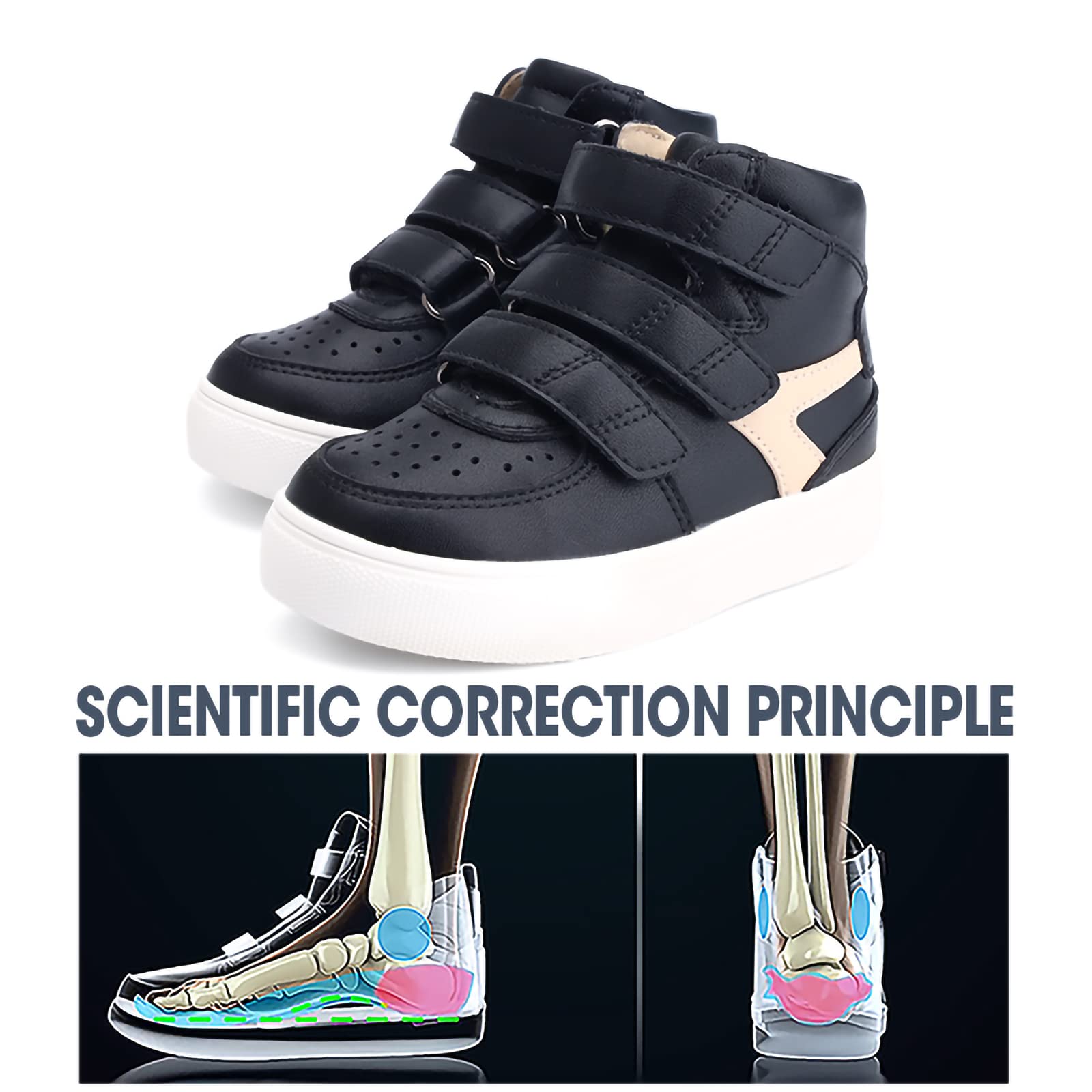 Orthopop ankle brace feature supports proper ankle alignment during steps.