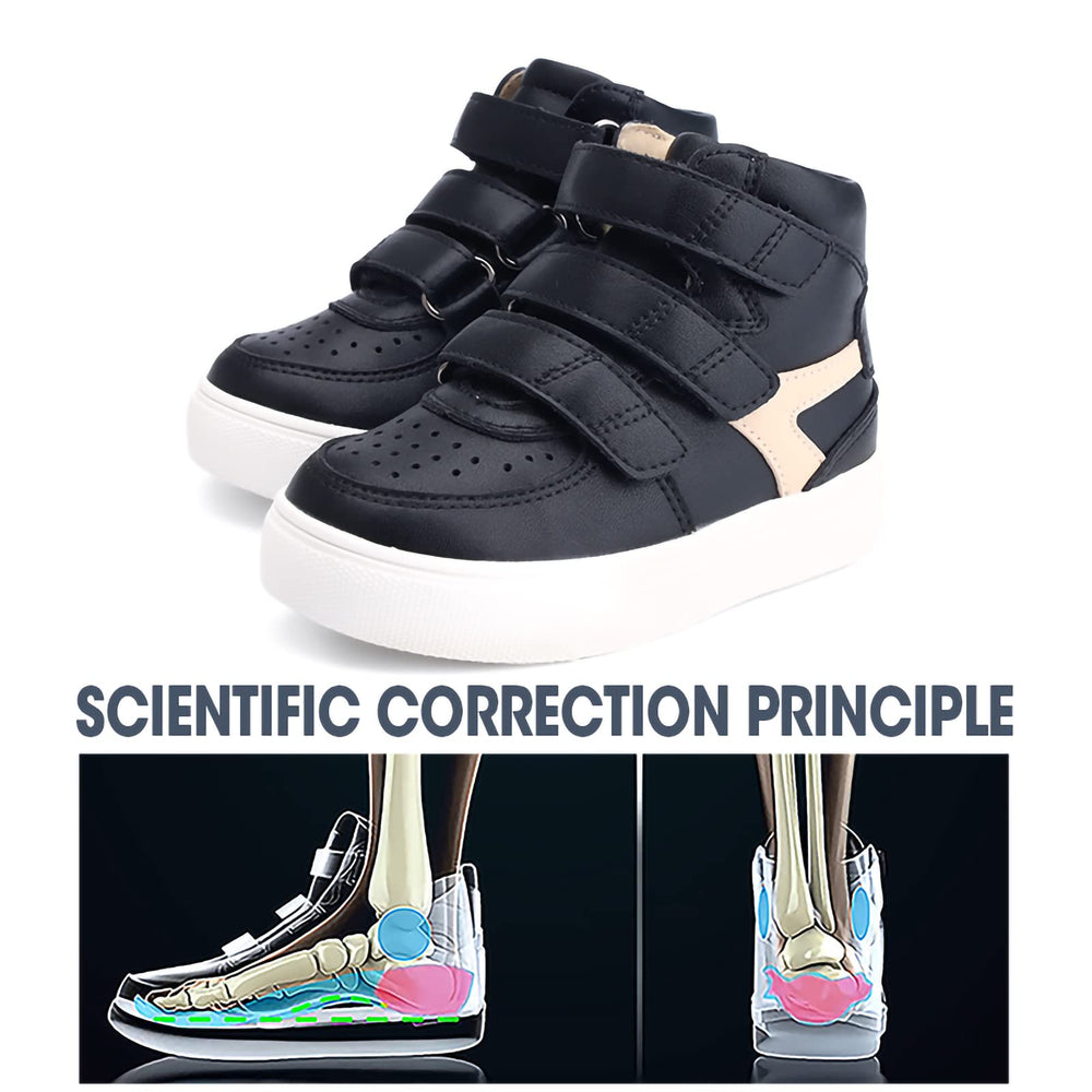 Orthopop ankle brace feature supports proper ankle alignment during steps.