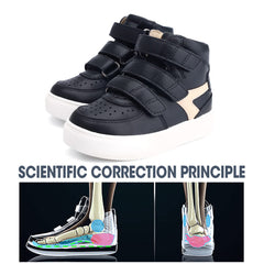 Orthopop ankle brace feature supports proper ankle alignment during steps.