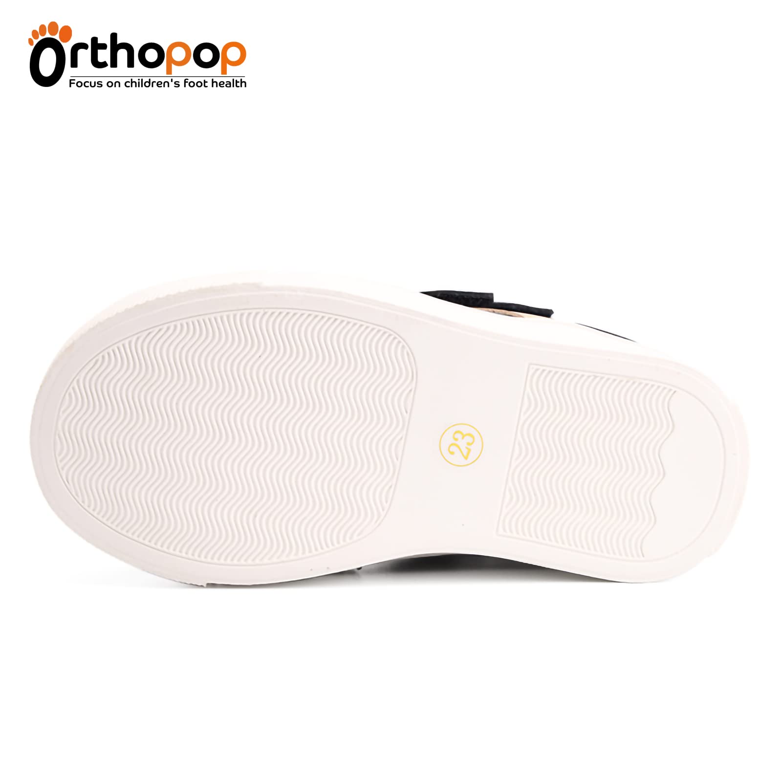 Orthopop breathable mesh insole helps absorb moisture during play.