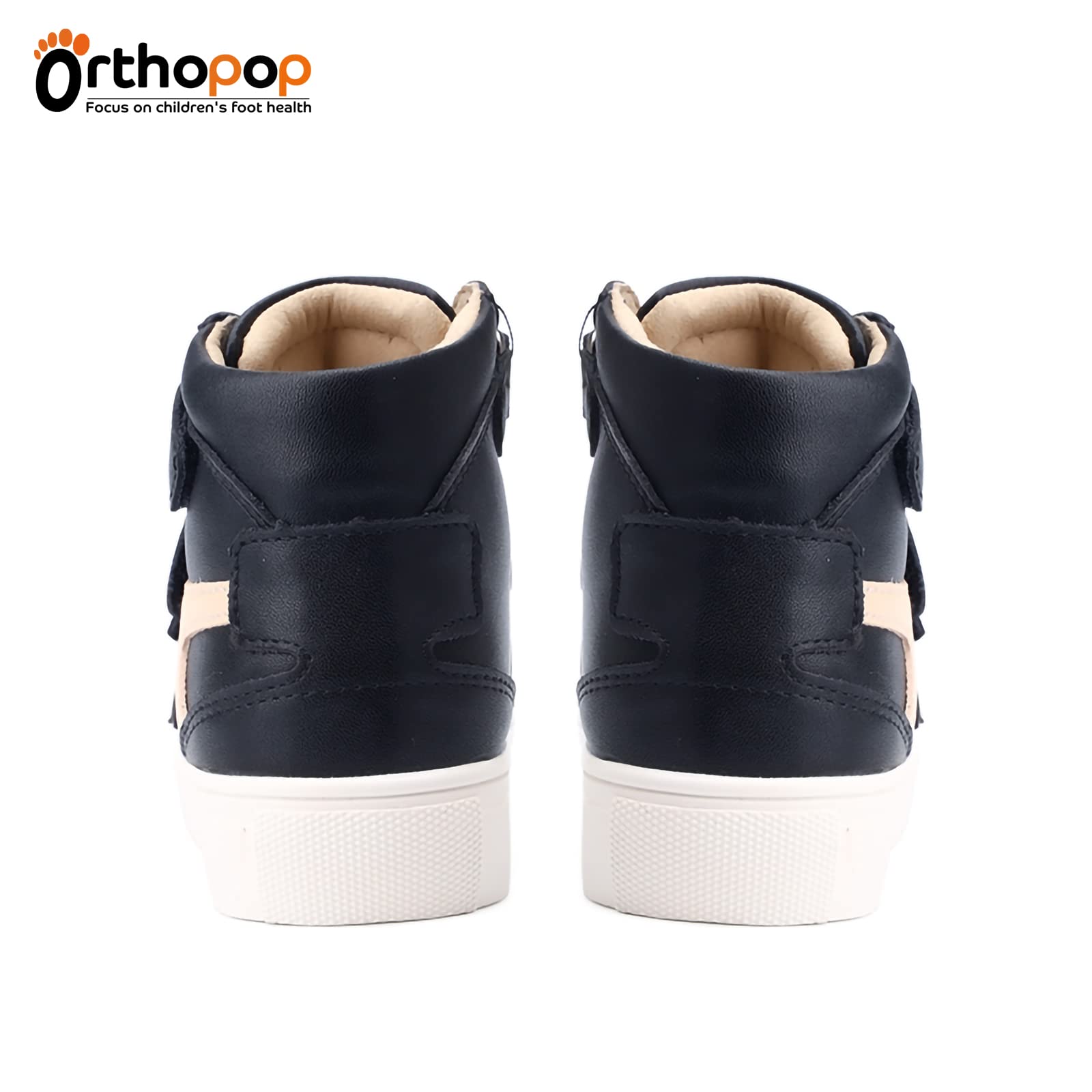Orthopop interior with moisture-wicking lining to keep feet dry.