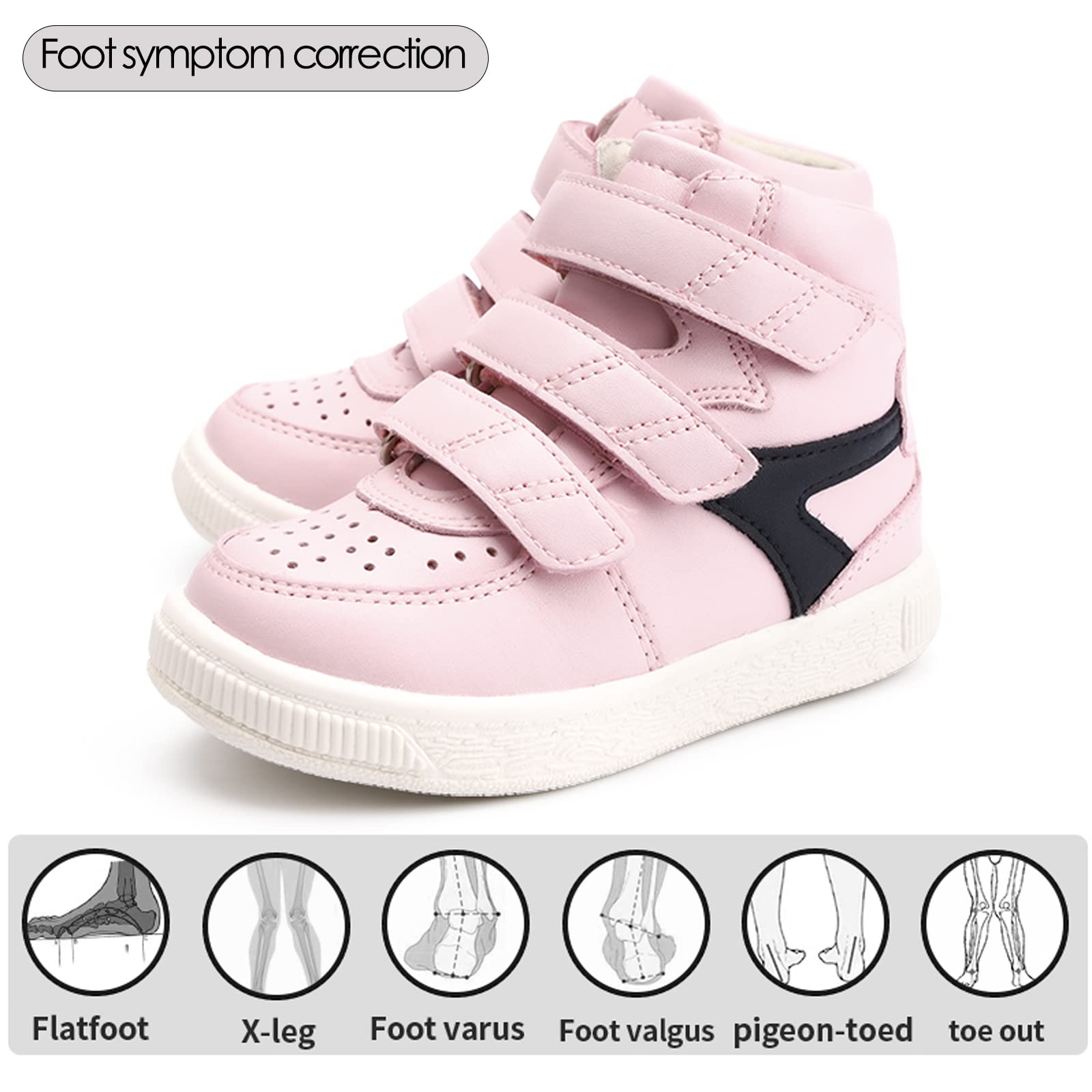 Orthopop kids shoes with ankle brace to stabilize the ankle