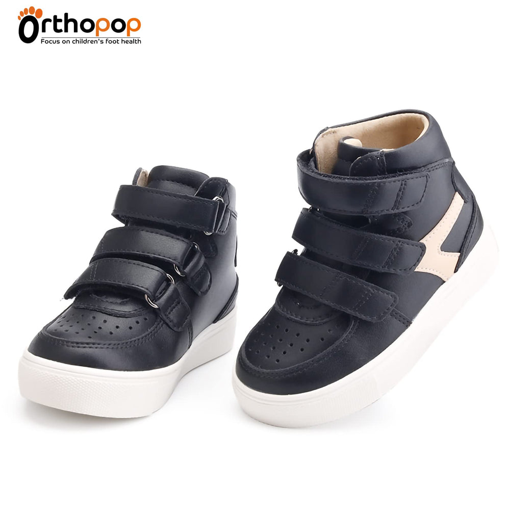 Orthopop Velcro closure design for easy on/off and secure fit.