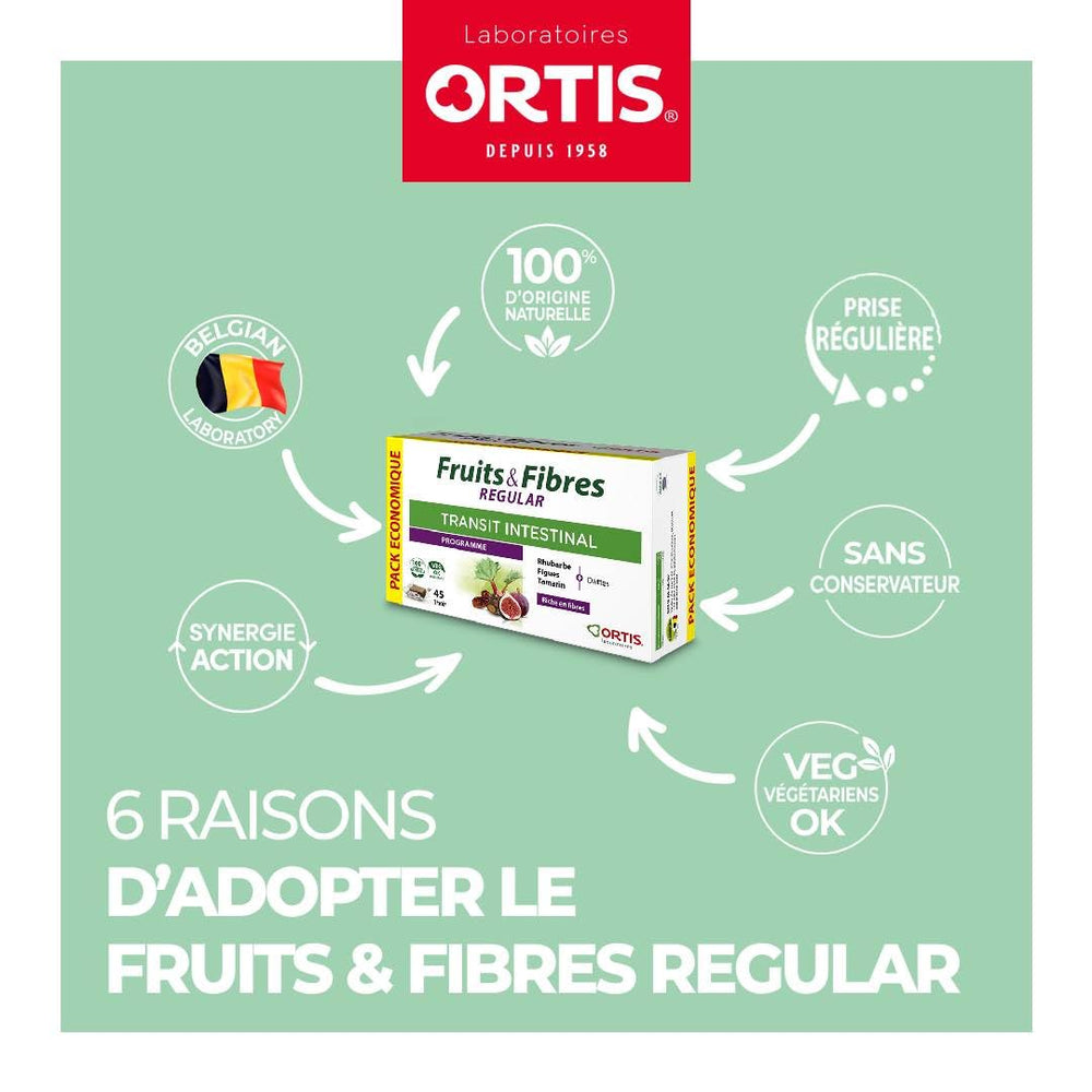 Ortis Fruits & Fibres Regular texture close-up with pleasant flavor.