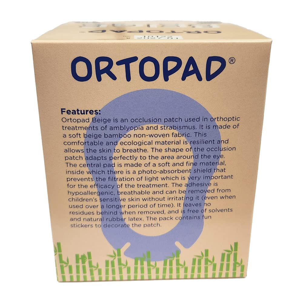 Ortopad eye patches feature light-protection inlay for shielding.