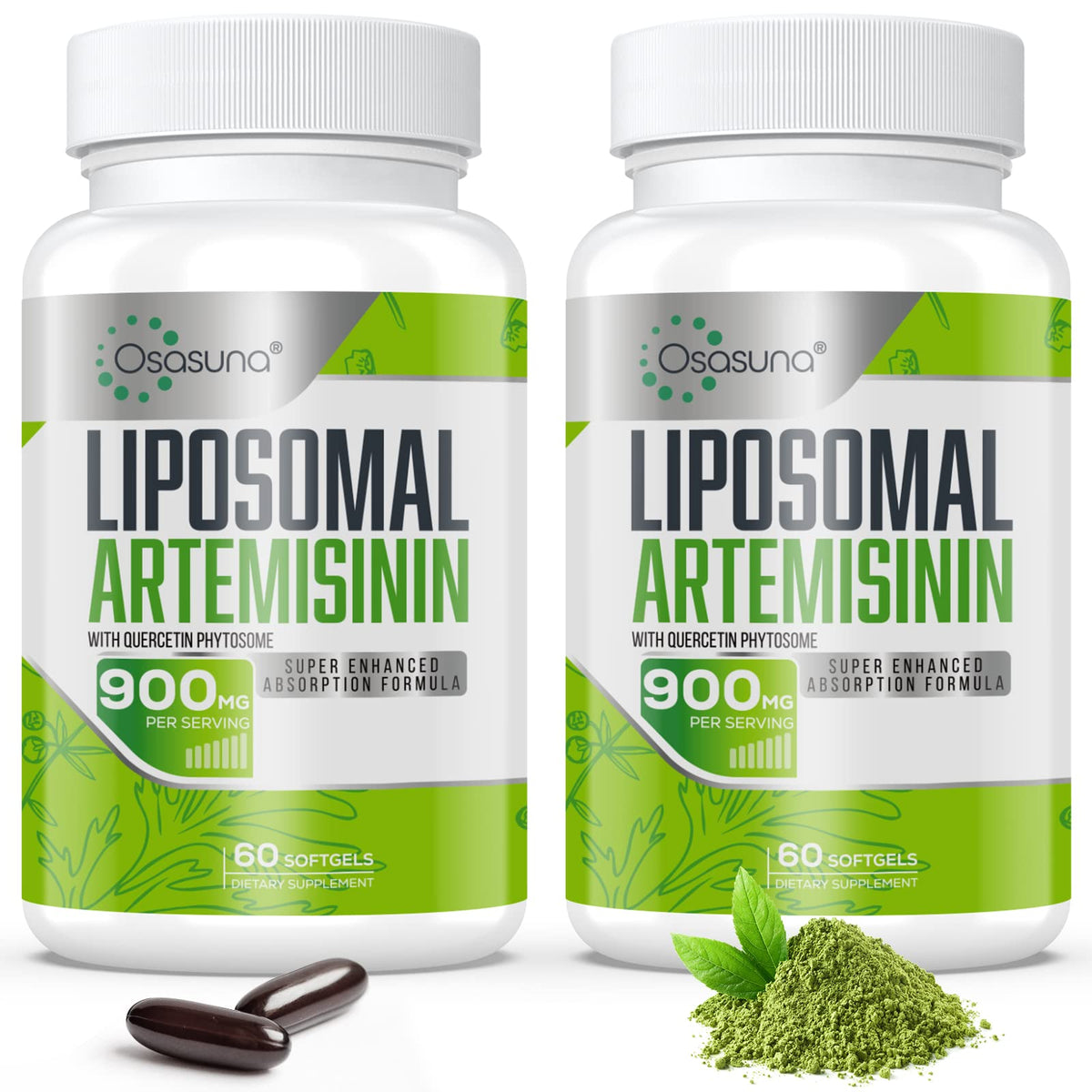 Osasuna liposomal artemisinin bottle showcases enhanced absorption for daily wellness.