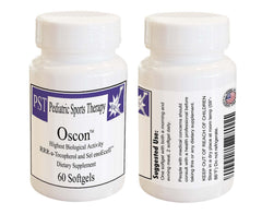 OSCON 60-count bottle front view showing premium packaging and quality.