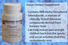 OSCON softgels close-up for easy daily supplementation.