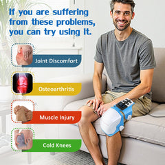 OSITO Knee Massager with adjustable straps for a secure fit.