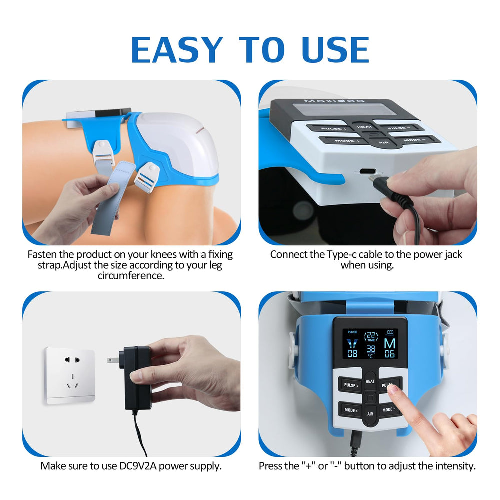 OSITO Knee Massager packaging emphasizes modern, premium presentation.