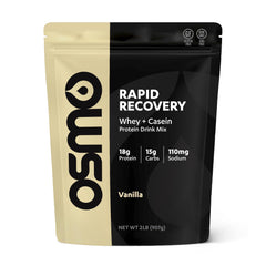 Osmo Rapid Recovery vanilla tub front, post-workout protein blend for recovery support