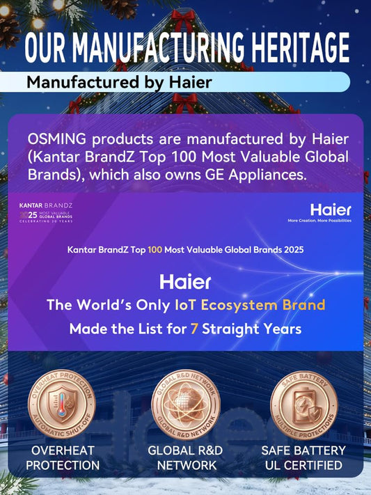 OSMING massager demonstrates heat settings for soothing comfort